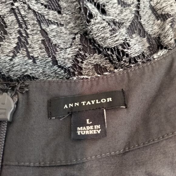 Ann Taylor Floral Lace Top Peplum Short Sleeve - Picture 9 of 9